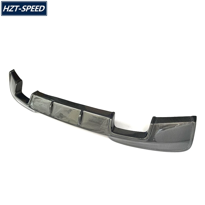 1 м стильный четыре выхлопных газов из углеродного волокна задний бампер
