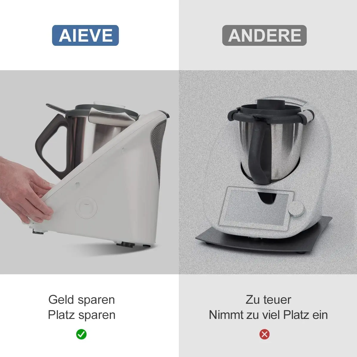 4 шт. самоклеящиеся наклейки-невидимки для раздвижной доски Thermomix TM5 TM6