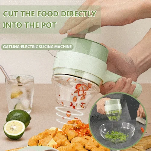 

2022 Gatling Chopper Wireless Electric Garlic Grinder Mashed Garlic Garlic Press Cutting and Pressing Garlic Stirring Machine