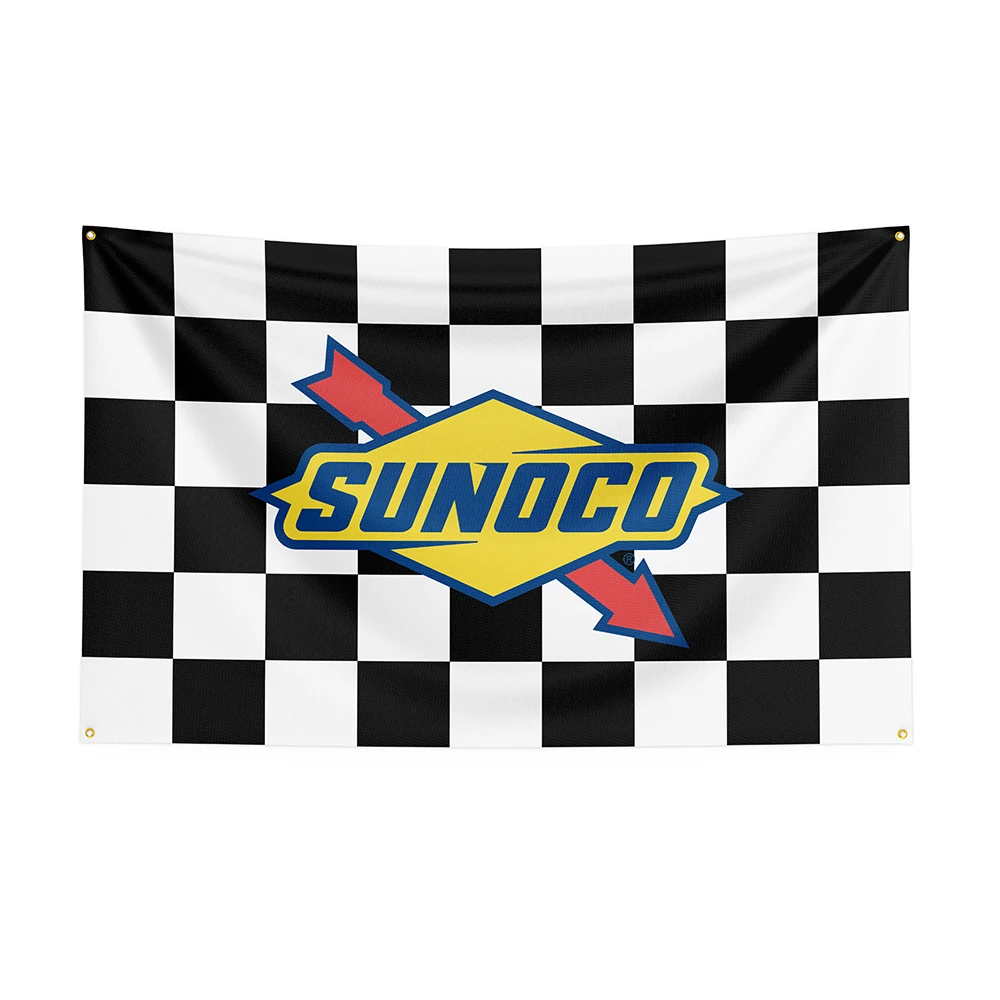 

90x150cm Sunocos Flag Polyester Printed Racing Car Banner For Decor1