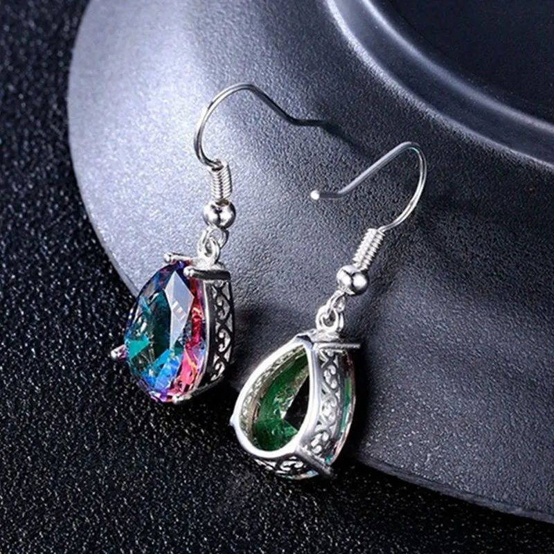 Великолепные женские серьги-капли с кубическим цирконием AAA ювелирные серьги на