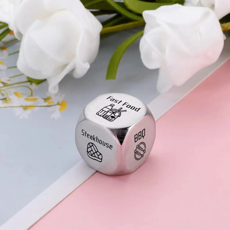 

Creative Fashion Dinner Food Dice Easy Dinner Decision Valentine's Gift Anniversary Gift For Women Men Wedding Gift Couple Dice