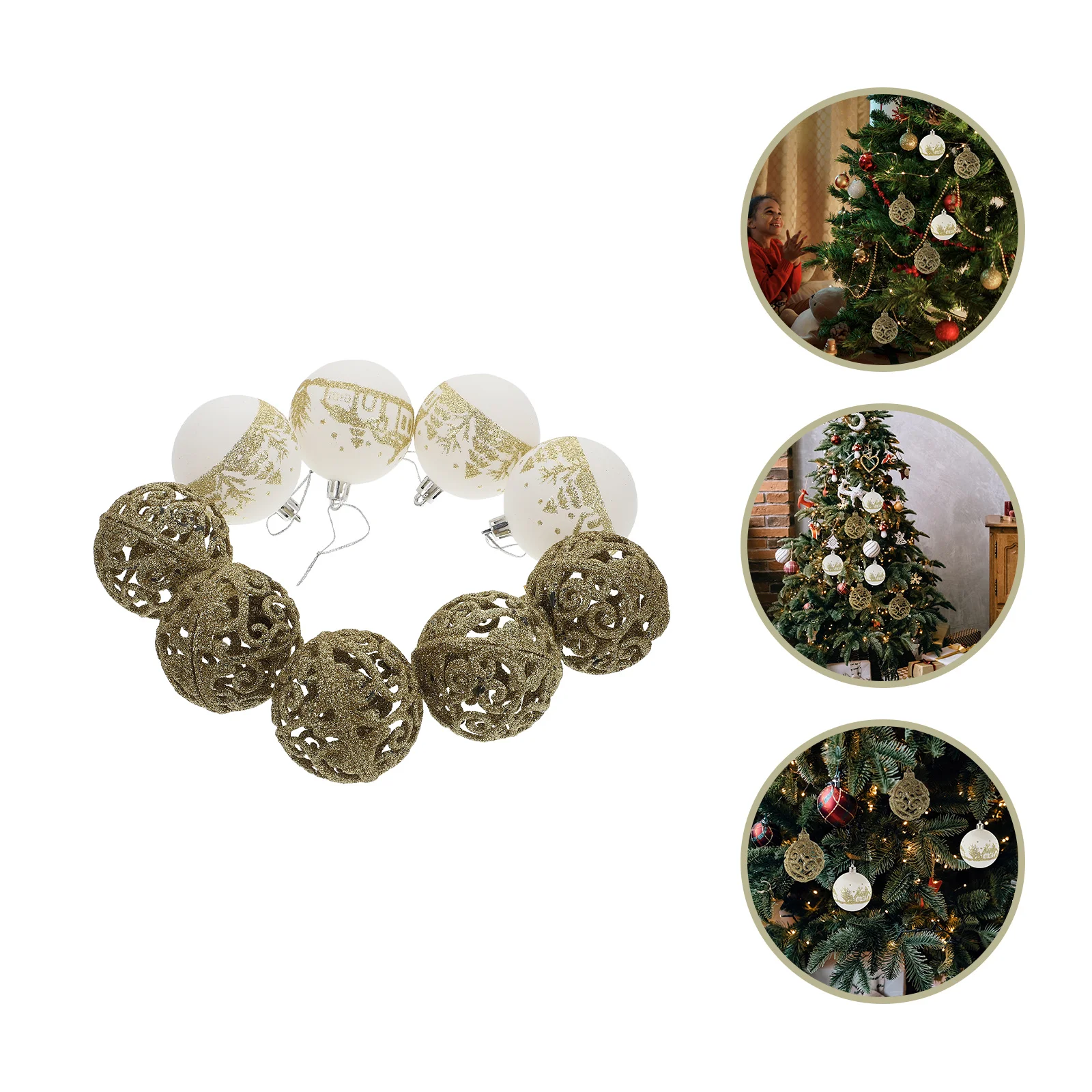 

Christmas Tree Hanging Ballbaublespendant Decorations Ornaments Props Photo Centerpiece Table Holiday Pendants Decoration Decor