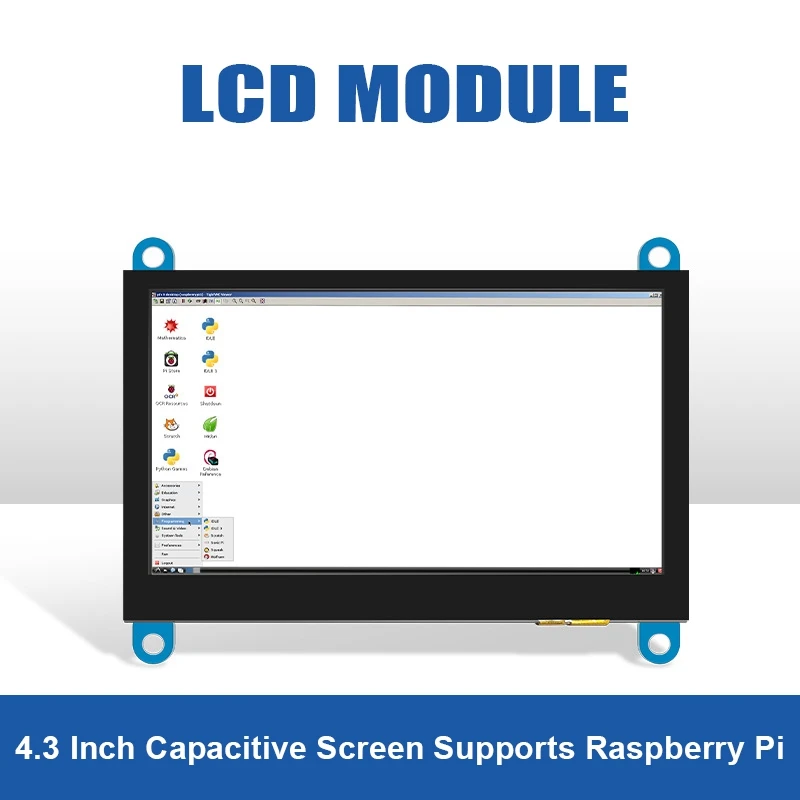 

Retail 4.3 Inch LCD Screen Display Module Capacitive Touch Screen HDMI-Compatible Monitor Control Board For Raspberry Pi