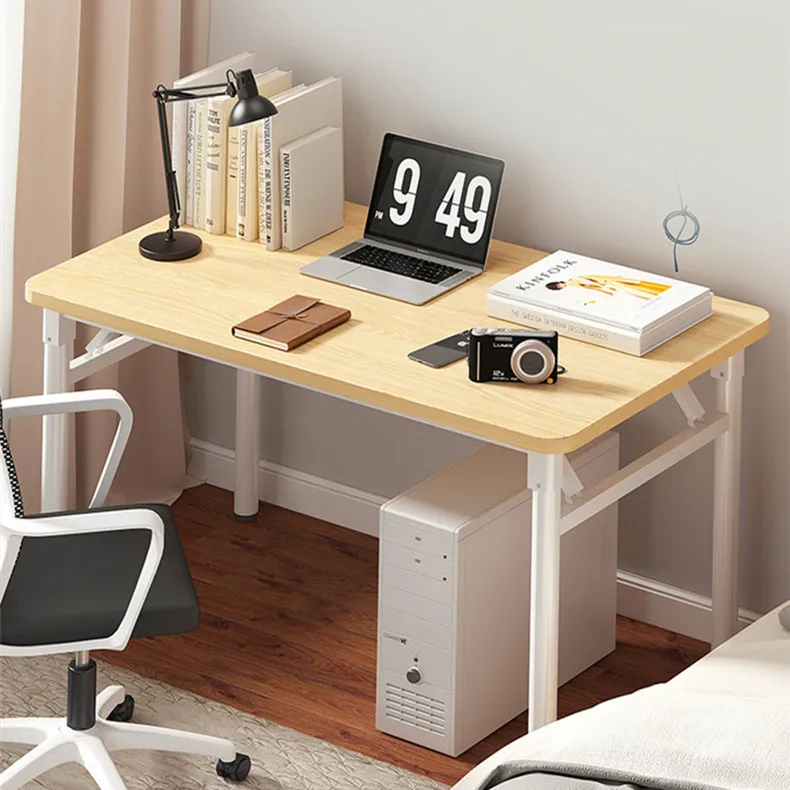 

2022 New Computer DeskFolding Computer Desk Home Desktop Student Desk Foldable Working Desk Simple Table Bedroom Strip Writing D