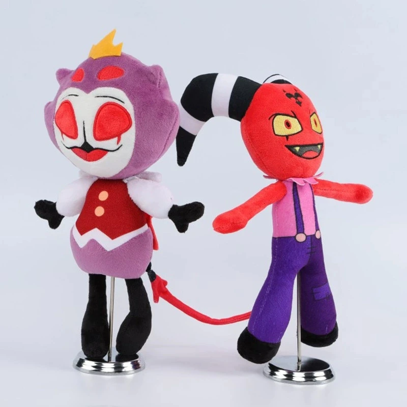 

Helluva Boss Scaris Kawaii мягкая игрушечная кукла Helluva Boss Strass Маленький Дьявол принц плюшевая игрушка аниме фигурка подарок на день рождения