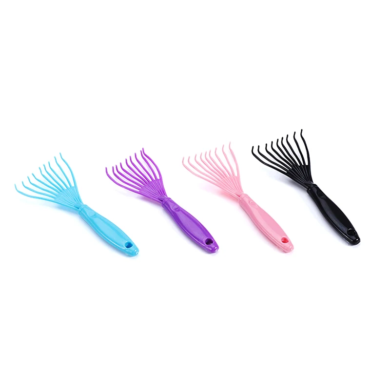 

2PCS styles Plastic Durable Mini Comb Hair Brush Cleaner Remover Embedded Hairbrush Cleaning Tool home supplies