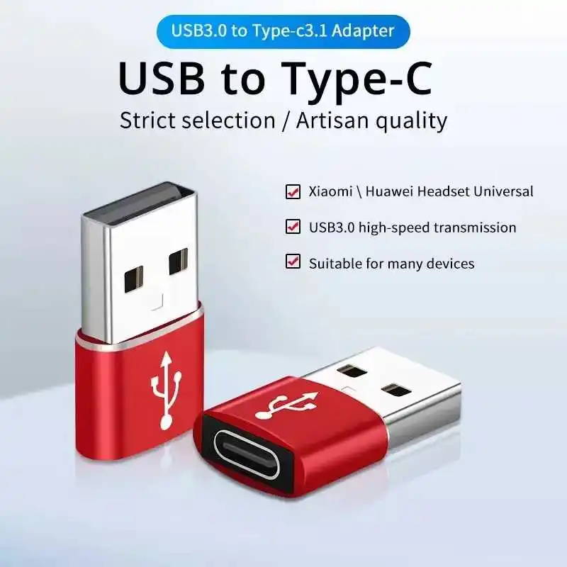 

USB A To Type C OTG Adapter USB Adapter Type C Standard Charging Data Transfer USB OTG Converter Accessories