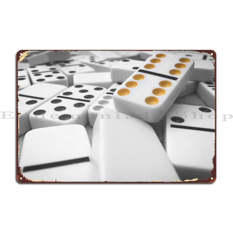 

Металлический плакат с надписью «домино», «Создание стены», «пещера»