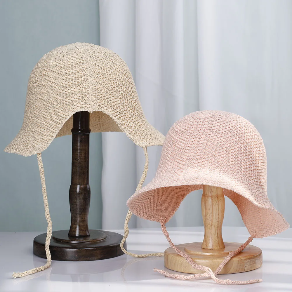 Панама женская Соломенная складная солнцезащитный козырек от УФ излучения