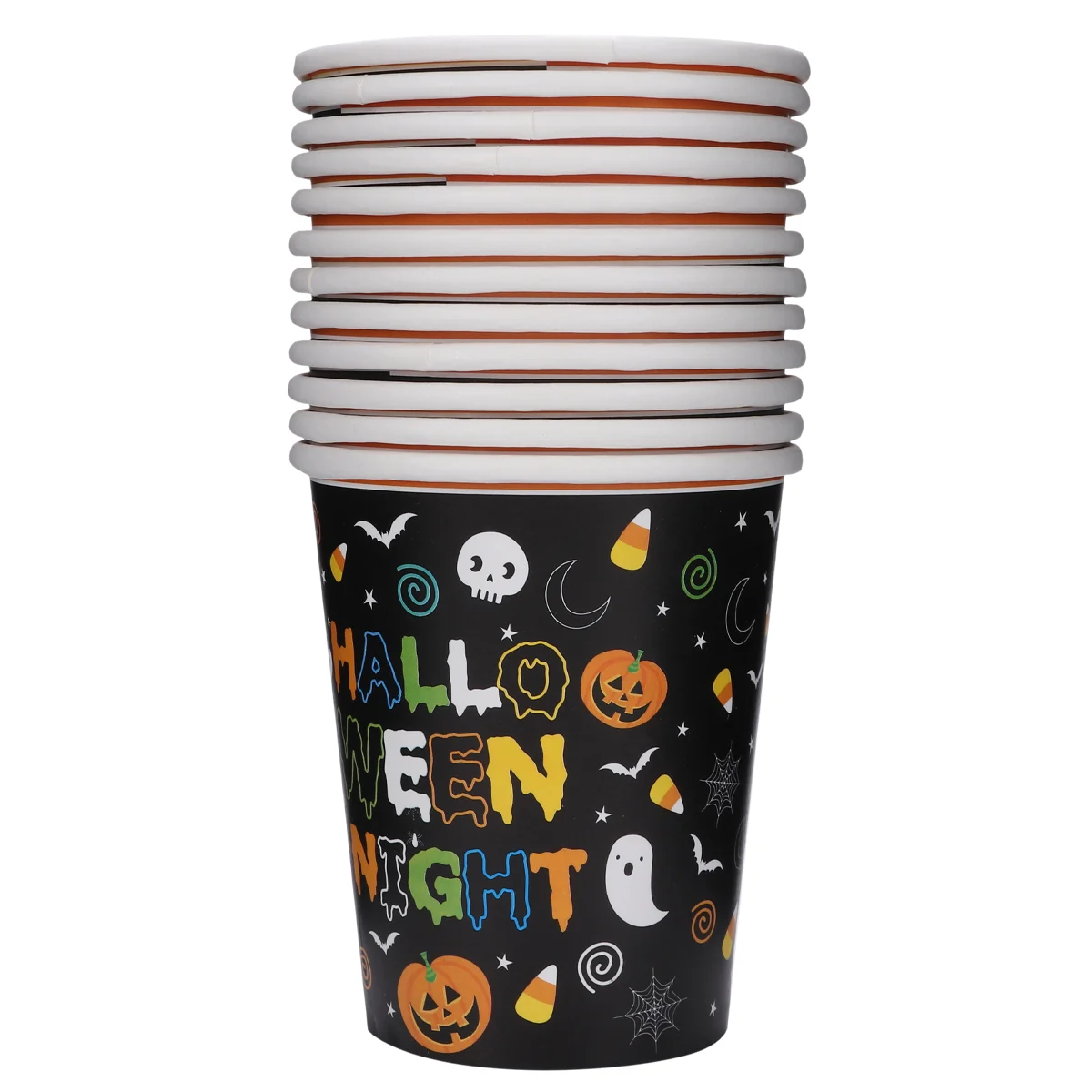 

48 Cups Paper Pumpkin Cups Cups Tableware for Party Supplies Bowl