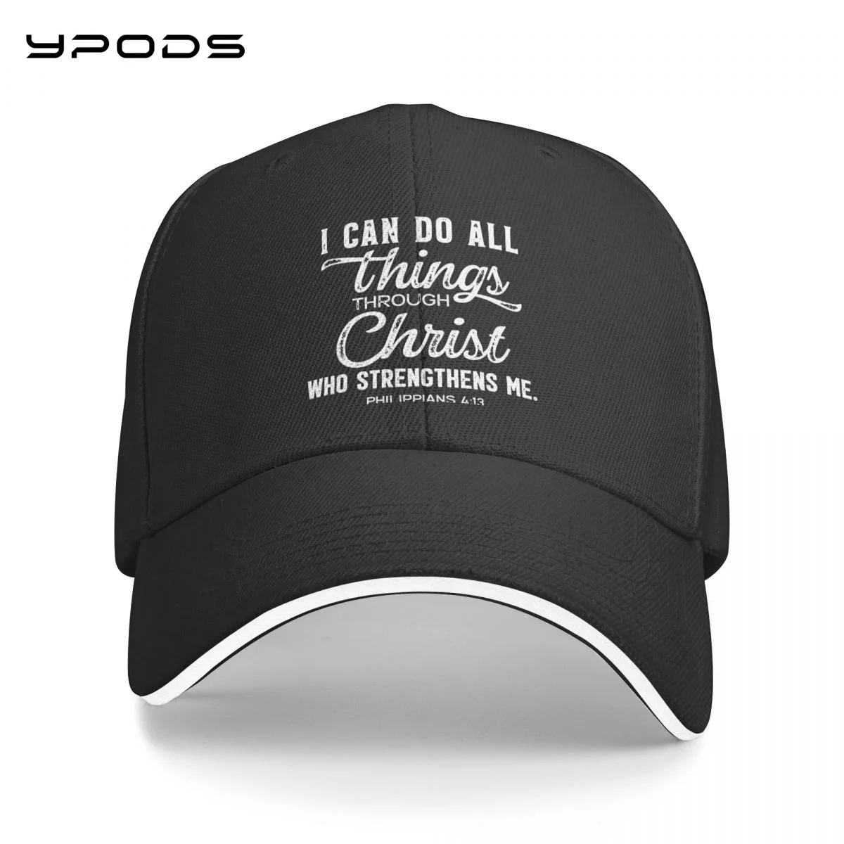 

I Can Do All Things Through Christ, Christian God for women men Baseball Caps Ball Hat Adjustable Trucker Hat