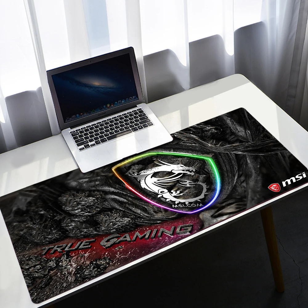 

MSI Mouse Pad Anime Large XXL Gabinete Gamer PC Gaming Accessories Mousepad Keyboard Laptop Computer Speed Mice Mouse Desk Mat