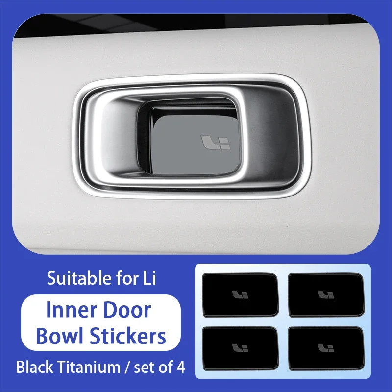 

Для Li LiXiang L6 L7 L8 L9 2022 2023 внутренняя наклейка на чашу ручки автомобиля для L6 L7 L8 L9 модификация наклейки на дверную ручку автомобиля