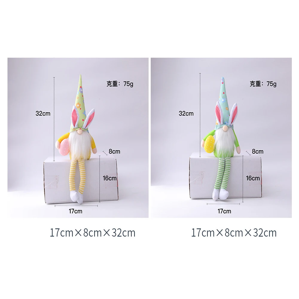 Long Legs Easter Egg Rudolf Doll Rabbit Elf Bunny Gift Kids DIY Happy Party Decor For Home Valentines Day Gifts |