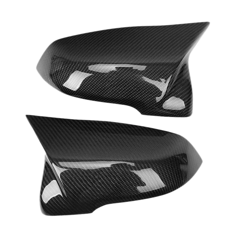 

Carbon Fiber Side Rear View Mirror Cover Replacement Ox Horn For-BMW 1 2 Series X1 Z4 F45 F46 F48 F49 2016-2019