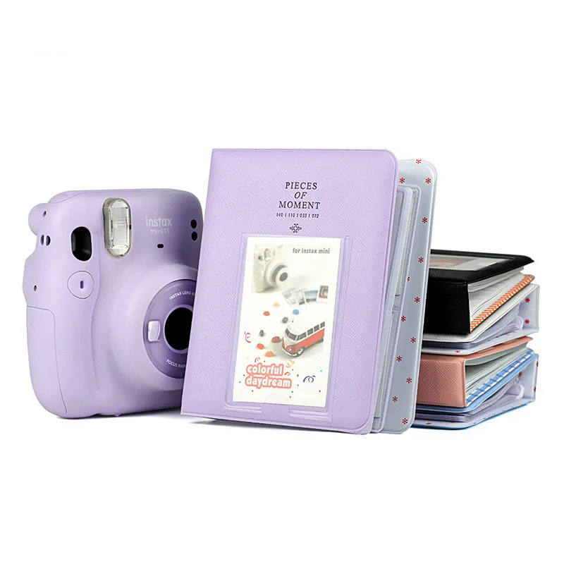 3 Inch Large Capacity Storage Photo Card Holder For Fujifilm Instax Mini11 Mini 11 64 Pockets Of Picture Album Bag Case