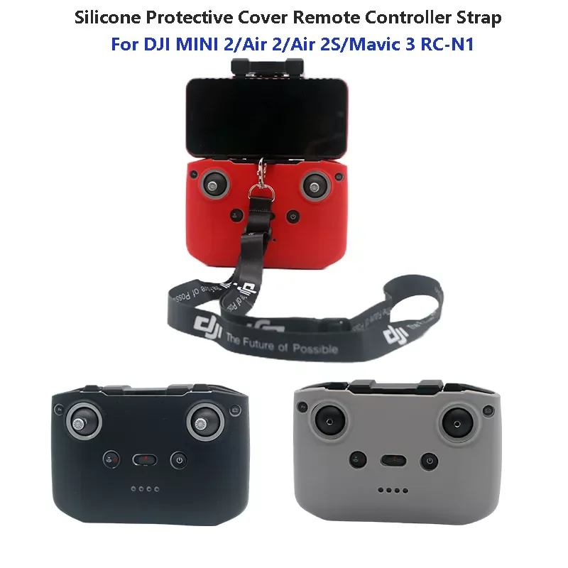 

Mavic Mini 3 pro/mini 2/ Air 2/Air 2S /3 Silicone Protective Cover Remote Controller Strap Scratch-proof Drone Accessories