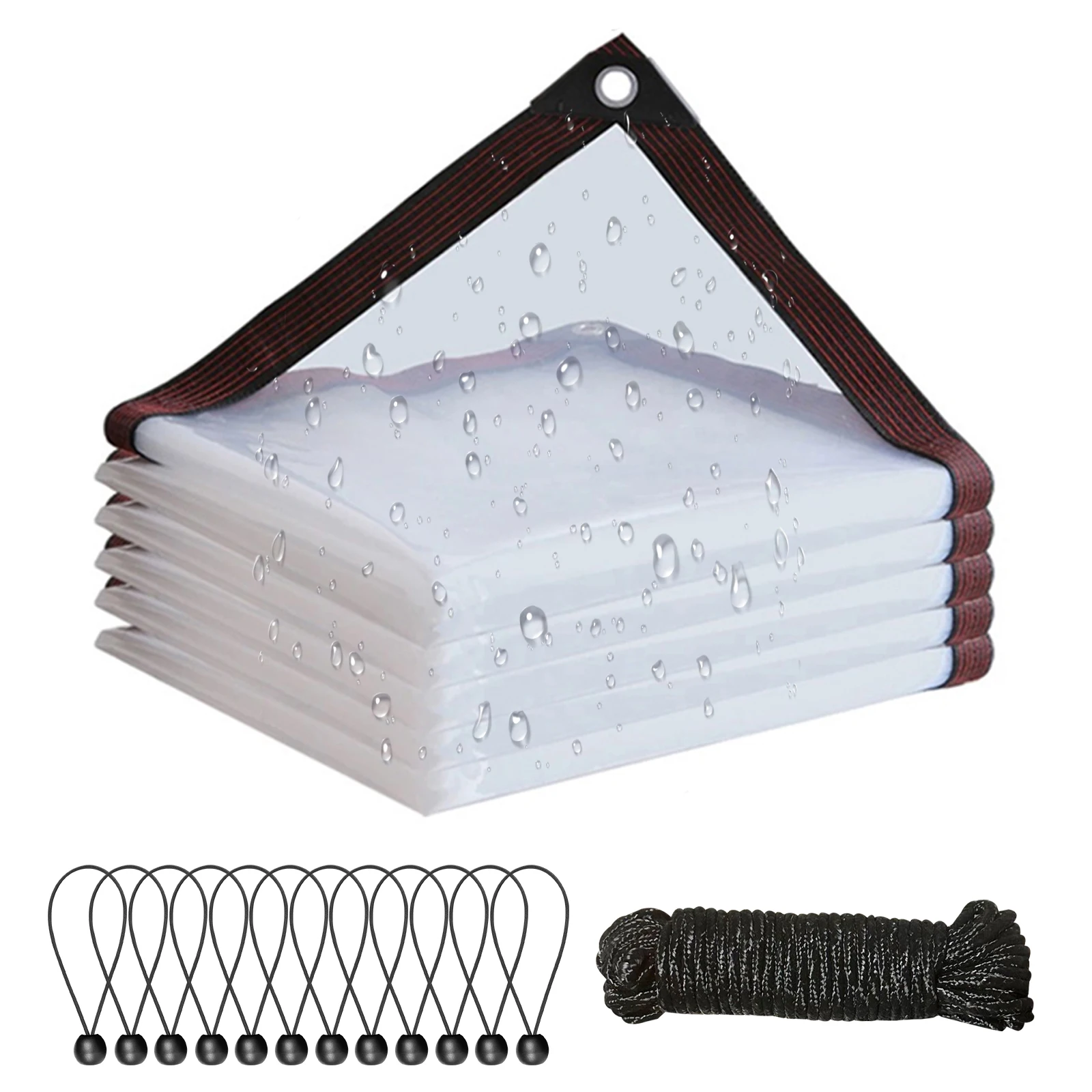 

Прозрачный водонепроницаемый полиэтиленовый брезент