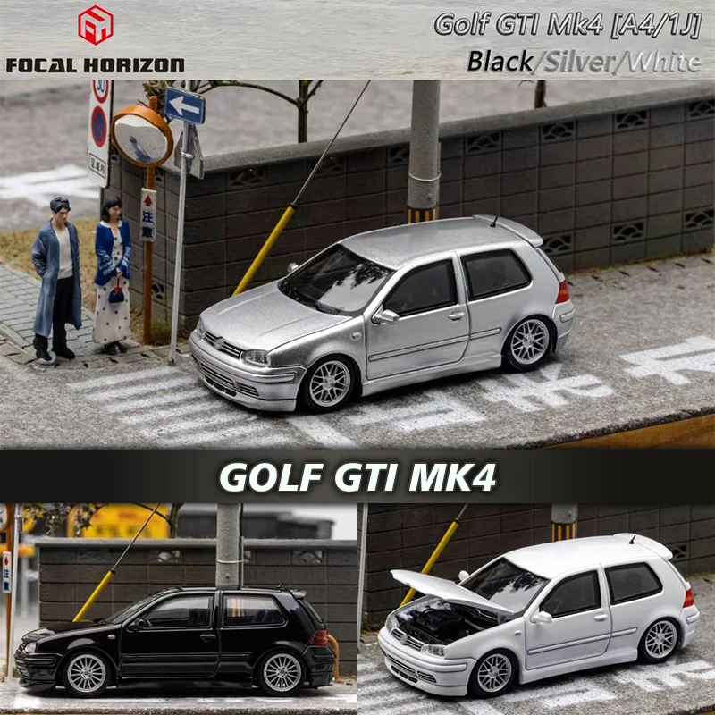 

Presale FH 1:64 GOLF GTI MK4, открытая капот, литый под давлением, Коллекционная модель автомобиля, миниатюрные игрушки для машинок, фокусное поле