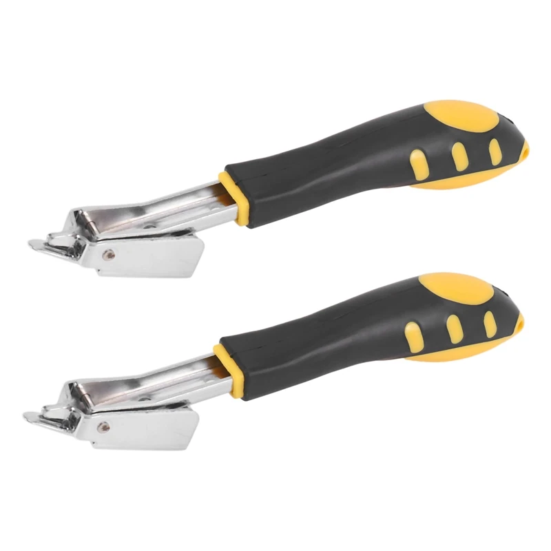 2X Nail Staple Gun Furniture Stapler For Wood Door Upholstery Framing Rivet Gun Kit Nailers Removing Tool
