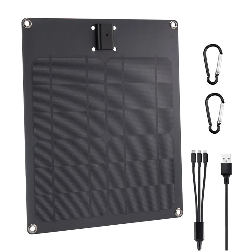 15w 5v silicio monocristalino painel solar ao ar livre portatil celular esportes