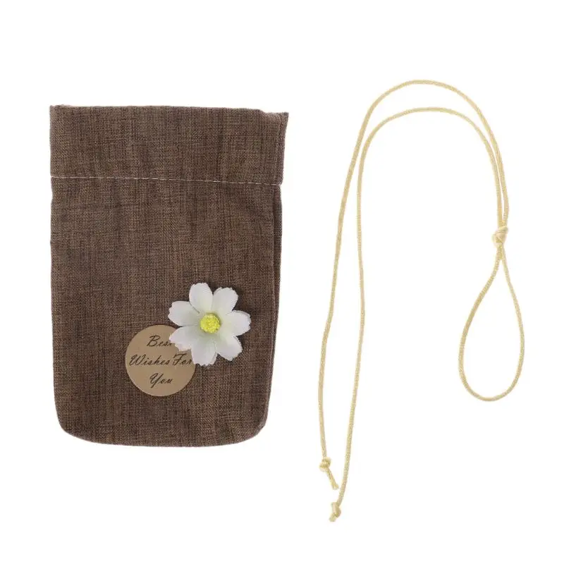 

Elegant Sachet Bags Cotton Linen Reusable Muslin Bag Favor Gift For DIY Craft Herbs Tea Potpourris