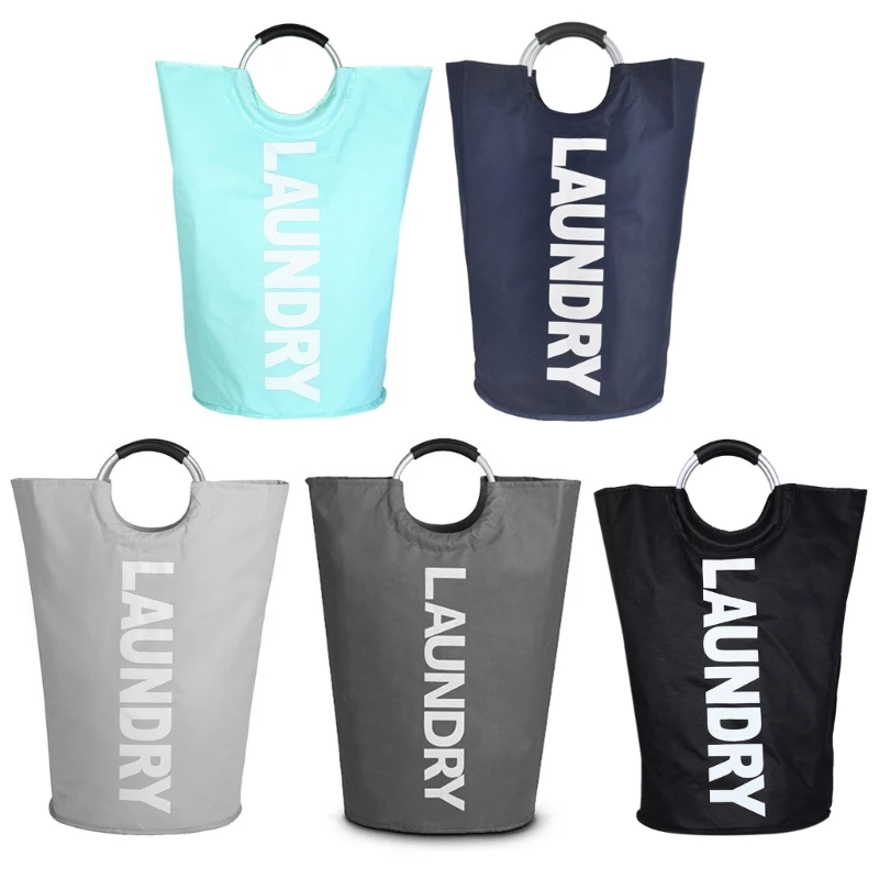 

Корзина для белья из ткани Оксфорд с ручкой, удобный в переноске органайзер для брюк и одежды