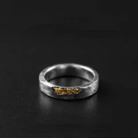 fashion silver plated filled gold color engagement wedding rings for men womens minimalist fine finger ring parat jewelry