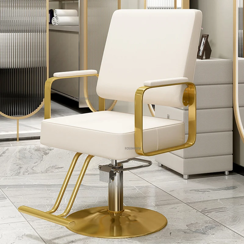 

Скандинавский стиль, искусственные парикмахерские стулья, простая мебель для салона красоты, парикмахерский салон, подъемник, поворотный салонный стул Z