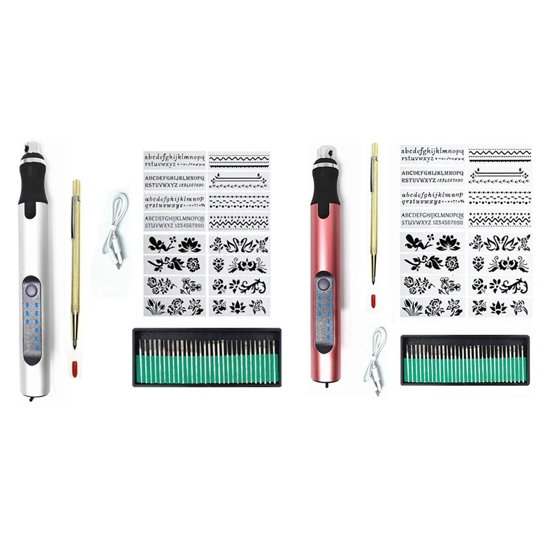 

Engraving Pen Cordless Mini Carving Pen With 3 Adjustable Speed 300Mah Rechargeable Engraver Machine For Jewelry Wood