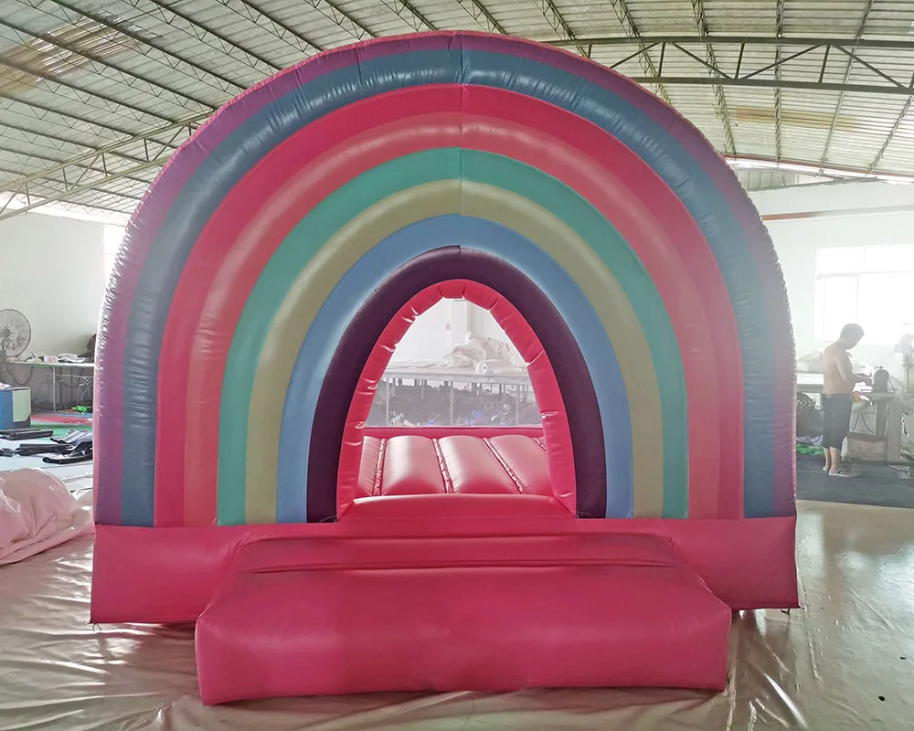 

Rainbow Mini Bounce House Inflatable Bouncer Commercial Inflatable Bouncy Castle Wedding Party Bouncer Jumper for Sale