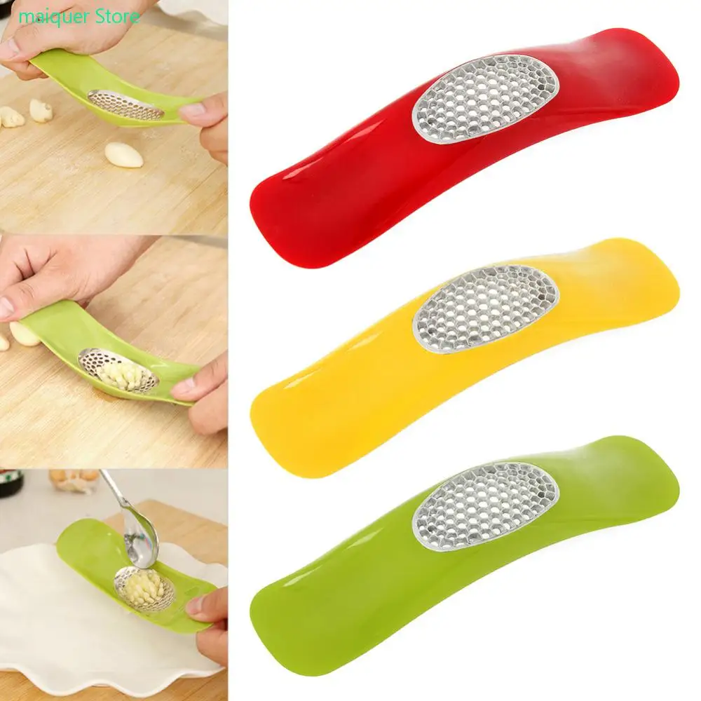 

Stainless Steel Garlic Press Grinding Slicer Mincer Metal Ginger Crusher Chopper Cutter Novelty Kitchen Accessories