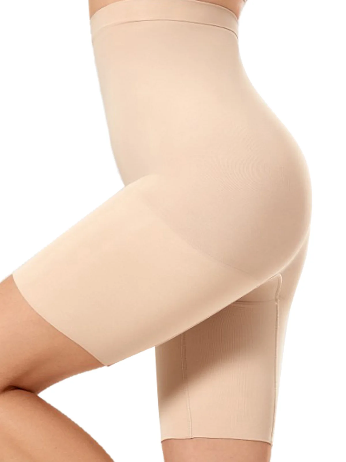 DELIMIRA Women's Shapewear Shorts Panties Tummy Control Plus Size Thigh Slimmer High Waist