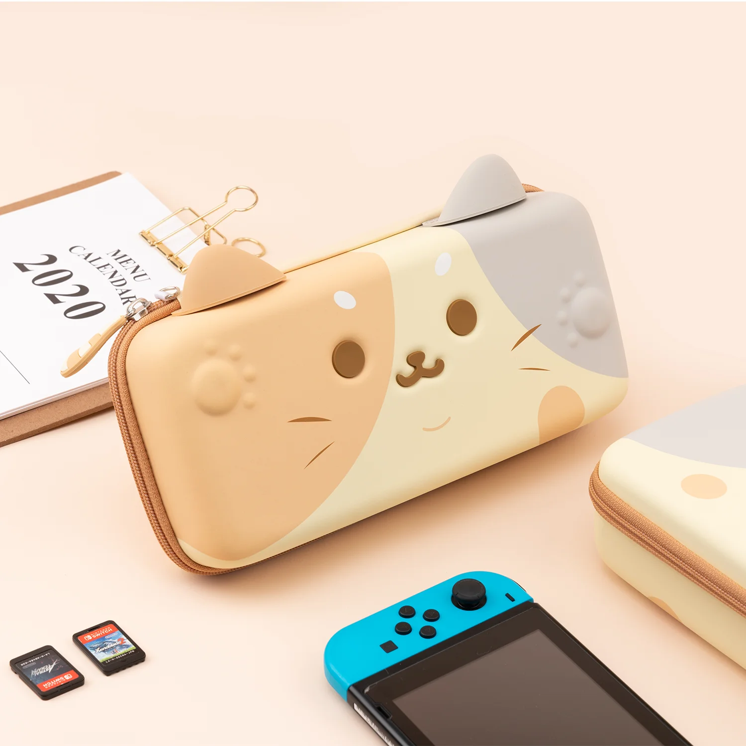 

Чехол GeekShare для Nintendo Switch OLED, жесткий, защитный, с кошачьими ушками