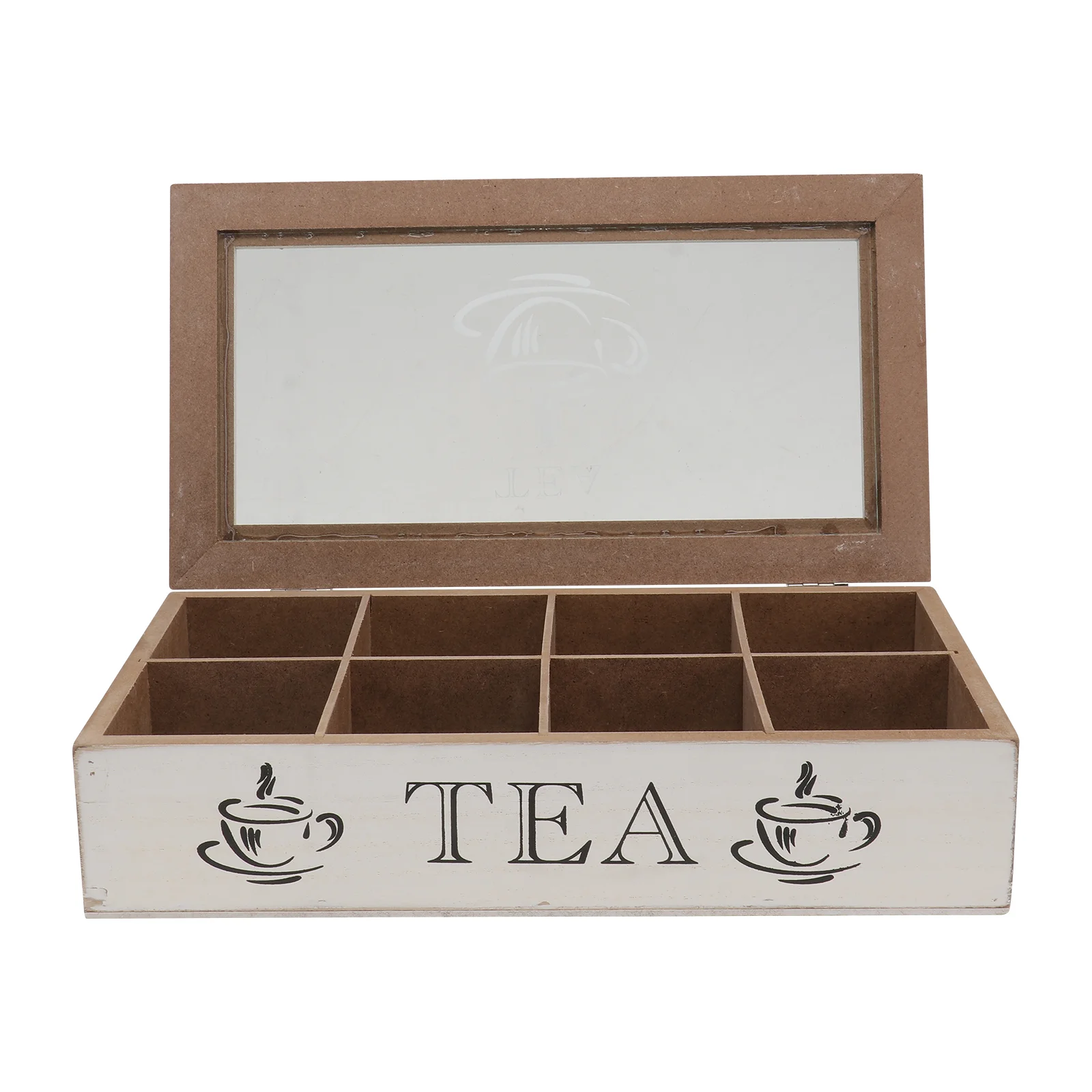 

Box Tea Storage Organizer Wooden Display Sundries Desktop Jewelry Office Desk Drawer Holder Make Case