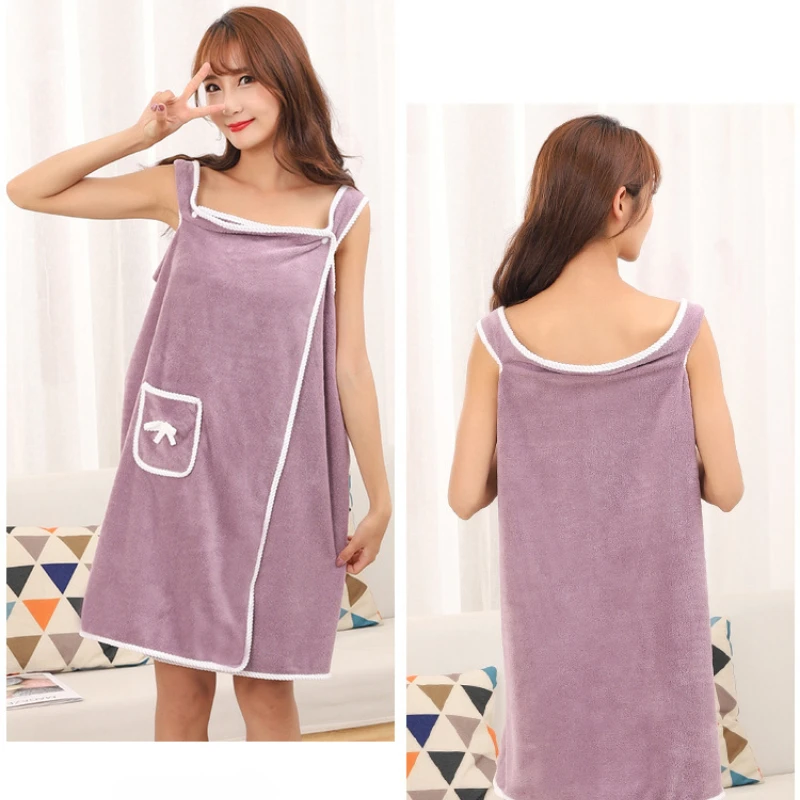 Мягкие носимые банные полотенца из кораллового флиса женская банная юбка