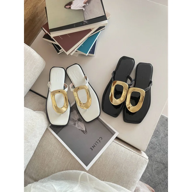 Средние резиновые шлепанцы гавайская копыта каблук искусственная ткань средние