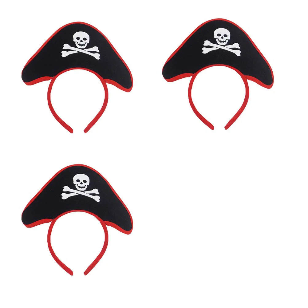 

4pcs Pirate Headband Hat Cap Hairband Hair Hoops Masquerade Costume Accessories for Child Boy Girl Dress