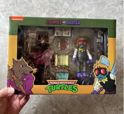 Pаспродажа В наличии оригинальный NC Шредер Kпозвон Splinter VS Baxter набор черепашек классические подвижные экшн-Фигурки игрушки Pаспродажа В наличии оригинальный NC Шредер Kпозвон Splinter VS Baxter набор черепашек классические подвижные экшн-Фигурки игрушки