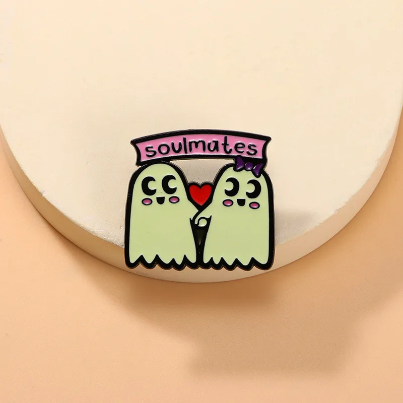 Милая Брошь-призрак На Хэллоуин Модный Аксессуар Для Одежды Булавка Галстука