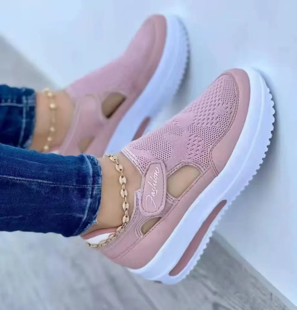 

Women Fashion Women's Sneakers Platform Flats Spring 2022 Casual Breathable Wedges Ladies Summer Shoes Sandals Loafer 35-43