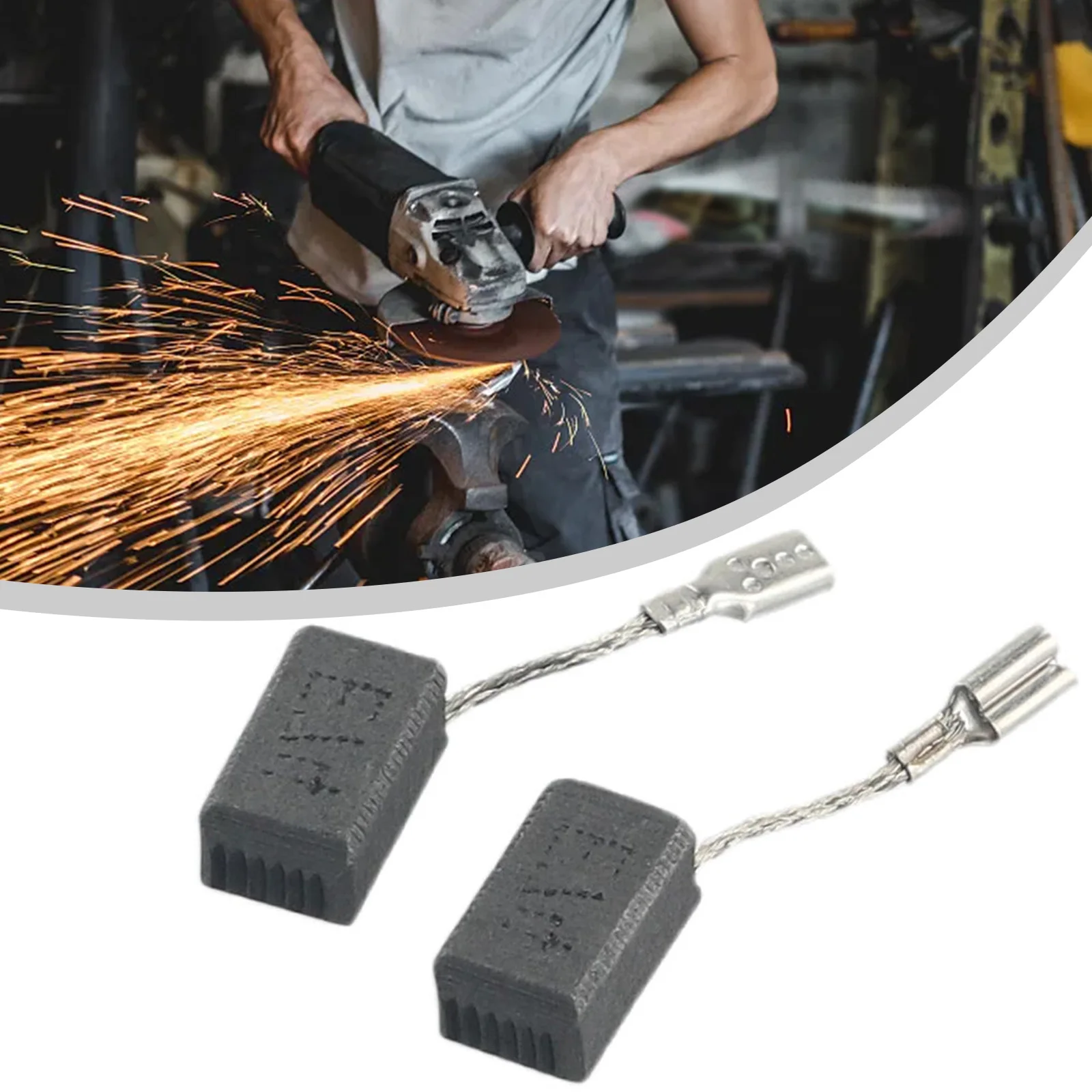 Угольные щетки Trustworthy для шлифовальной машины Bosch 2 шт. подходят GWS 7 100 115 125 тонкое