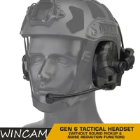 tactical headset no sound pickupnoise reduction military airsoft shooting headset for ops core arc and team wendy m lok helmet