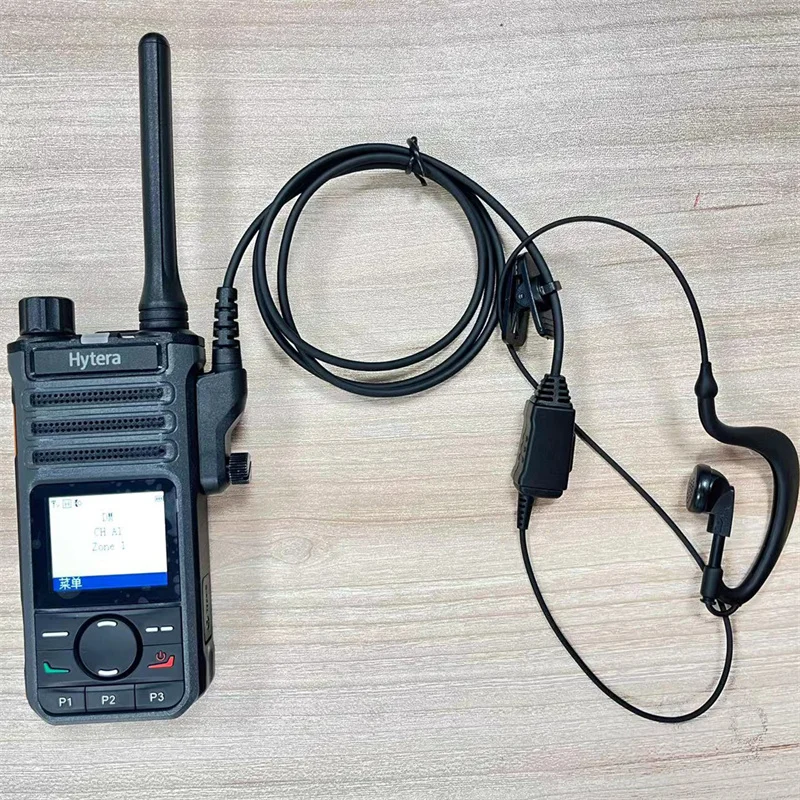 Radio Hytera Digital Bp516 UHF Nc602 walkie talkie earpiece G shape headset Earhook Earphone for hyt hytera phone BP510 AP58 BP enlarge