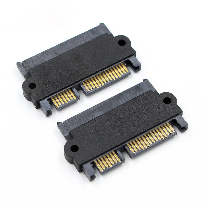 

SATA 22Pin Male To Female Straight 180 Degree Adapter Card SATA7+15pin Hard Disk Adapter Supports Up To 6800MB/s