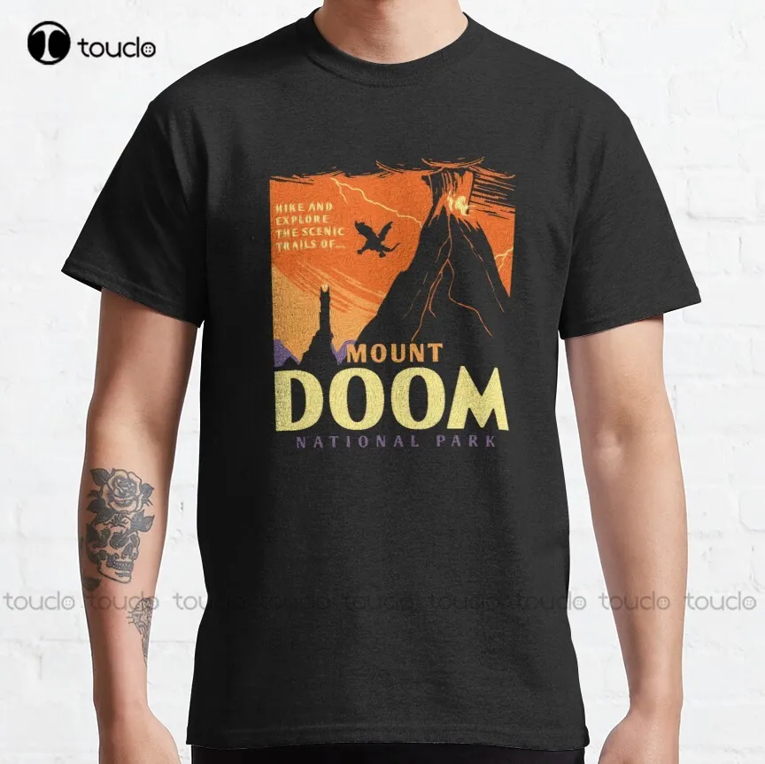 

Mount Doom National Park Classic T-Shirt Men Shirts Fashion Tee T Shirts Digital Printing Harajuku Streetwear Xs-5Xl Cartoon