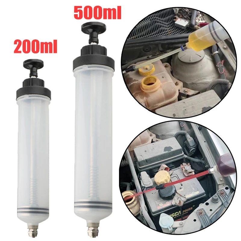 

1set Car Brake Fluid Extractor Cars Oil Change Syringe with Hose Fluid Pump Tool Dual Purpose Suction Manual Pump Auto Parts