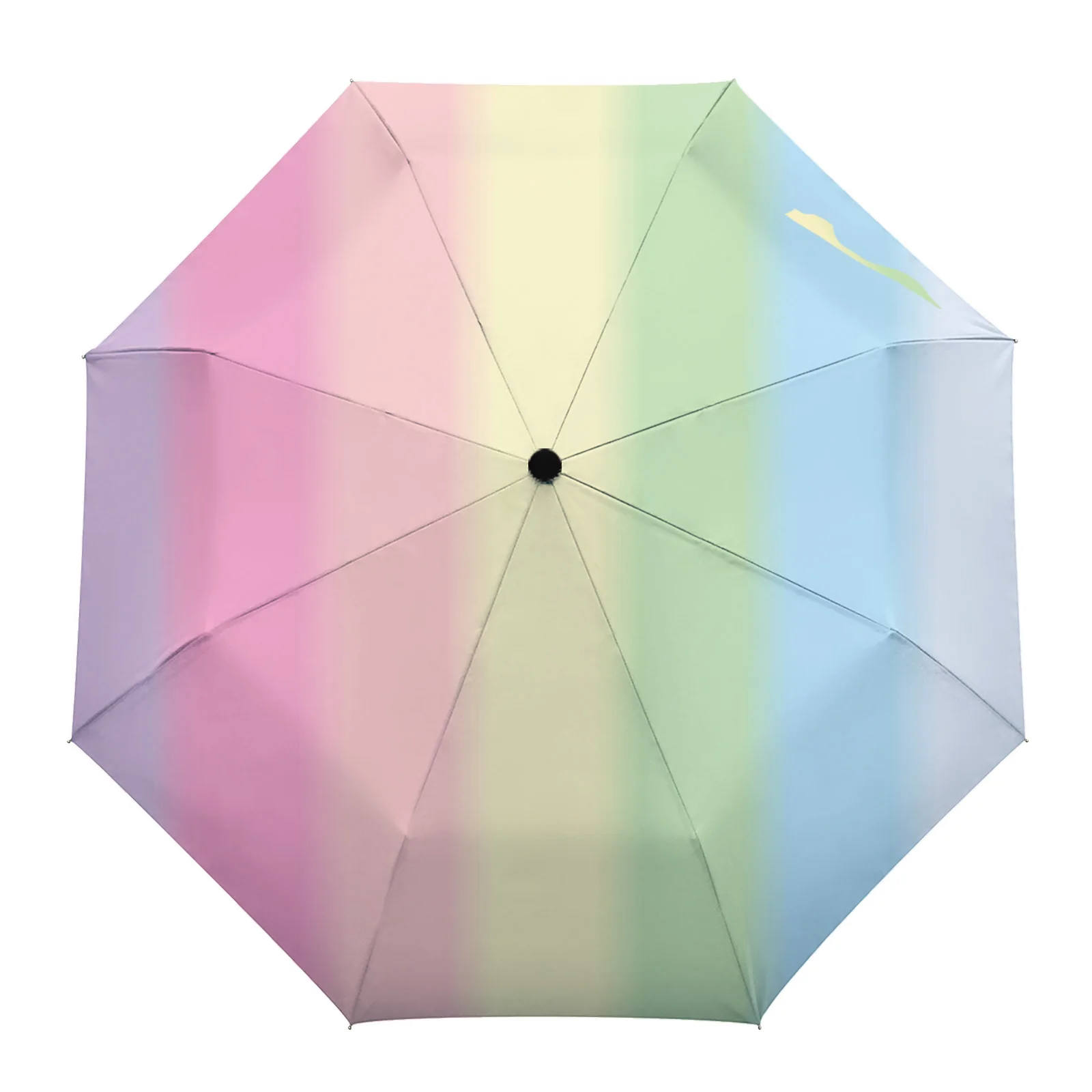 

Candy Rainbow Stripes Summer Umbrella for Travel Outdoor Male Female Rain Umbrella Fully-automatic Printed Umbrella