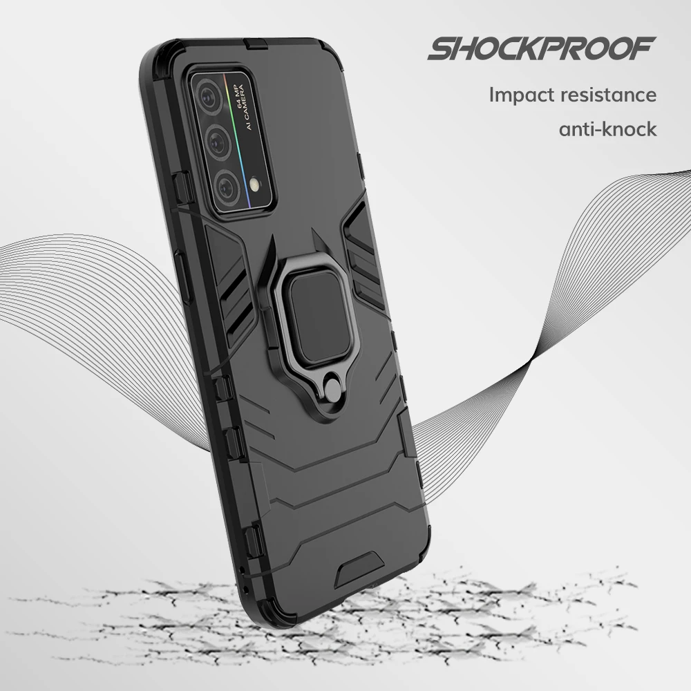 UFLAXE Original Shockproof Case for Realme Q3 / Q3 Pro 5G / Q3 Pro Carnival Back Cover Hard Casing with Ring Stand enlarge